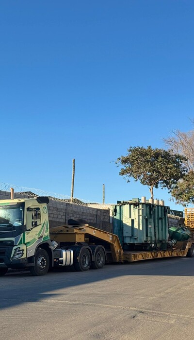 Transporte com Carreta Prancha
